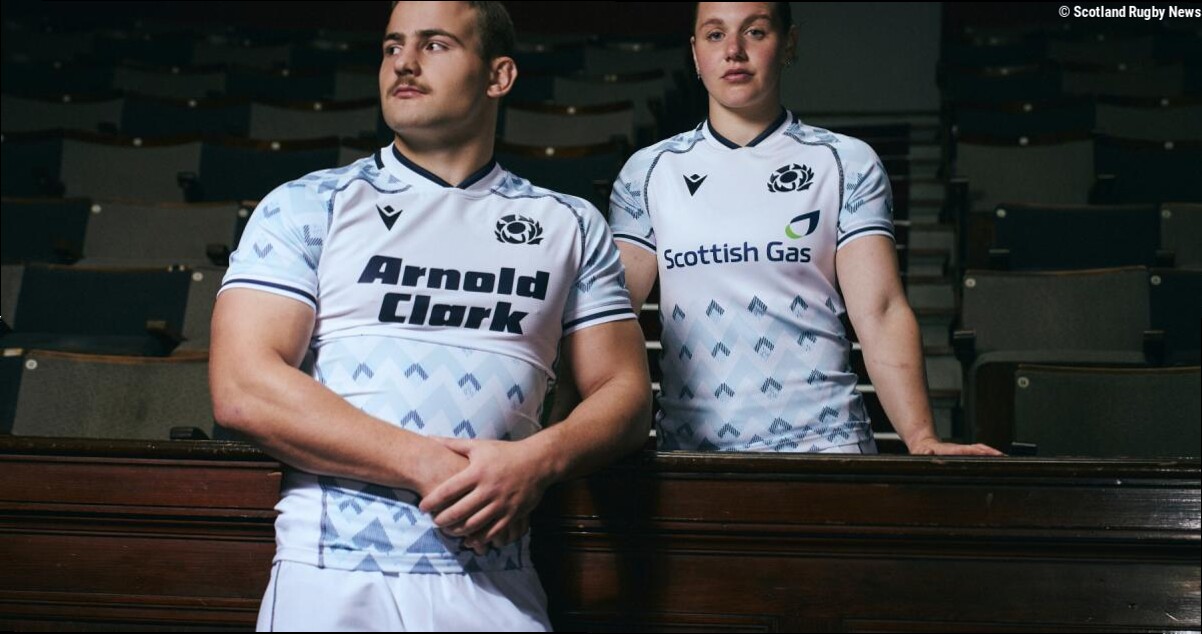 Scottish Rugby & Macron unveil new away kit inspired by rugged landscape