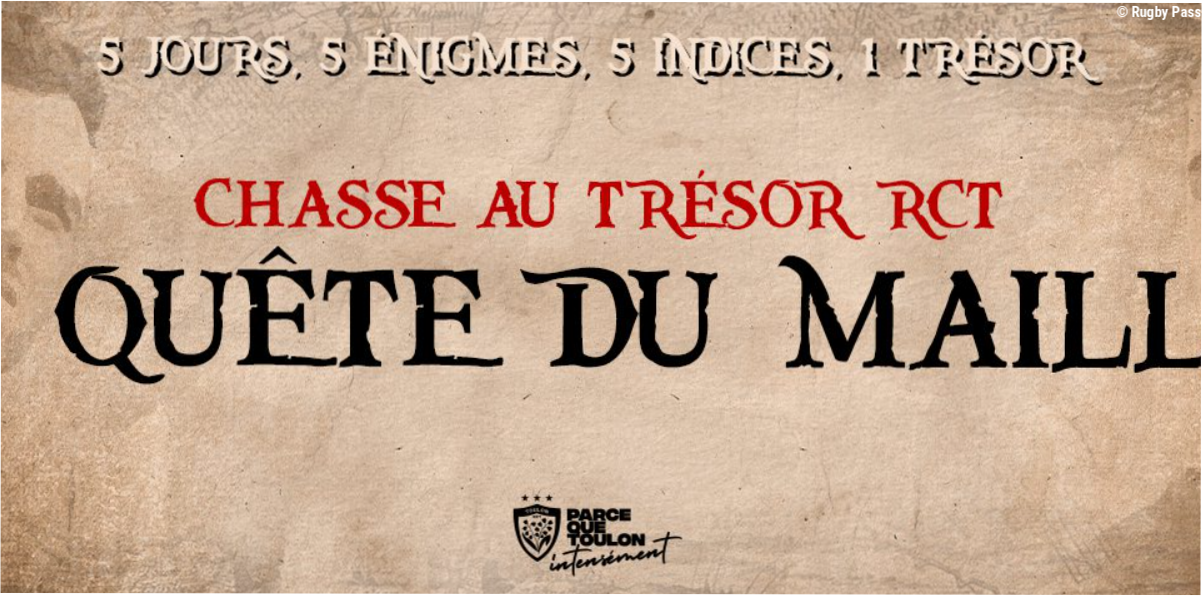 Une chasse au trésor dans les rues de Toulon pour gagner le nouveau maillot du RCT