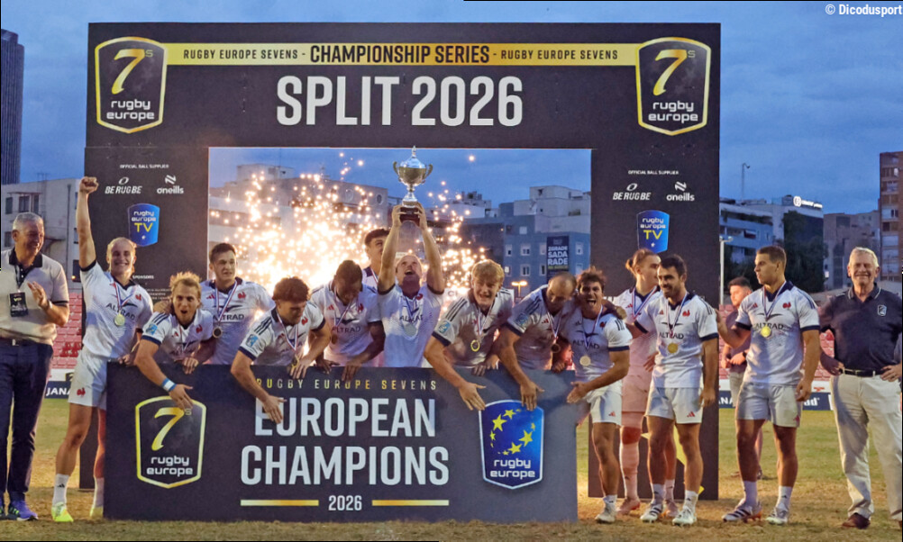 Les Bleus du rugby à 7 triomphent à Split et conservent leur titre de champions d'Europe