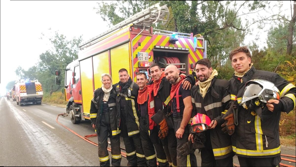 Incendies en Gironde. "Pour mes collègues pompiers, je pourrais finir les bras en croix" : Pierre Cadaugade, rugbyman pompier