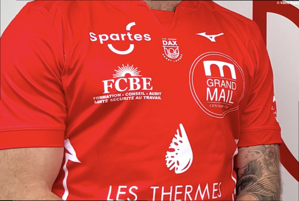 US Dax : maillot collector lancé pour soutenir les pompiers