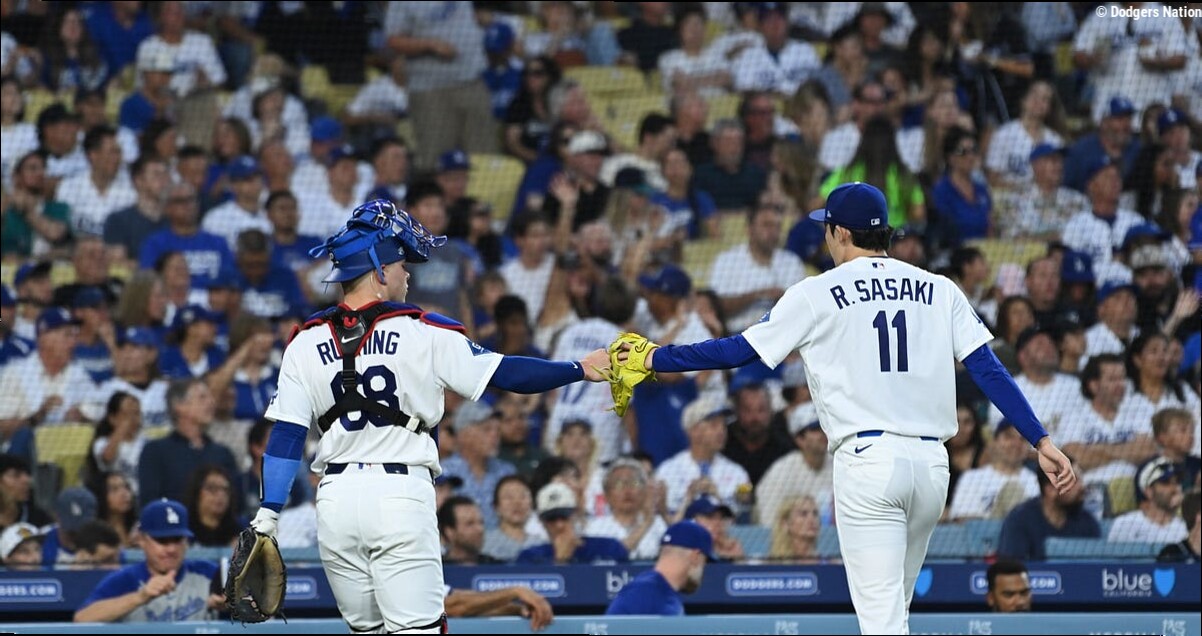 Roki Sasaki continues to build upon recent success in Dodger win
