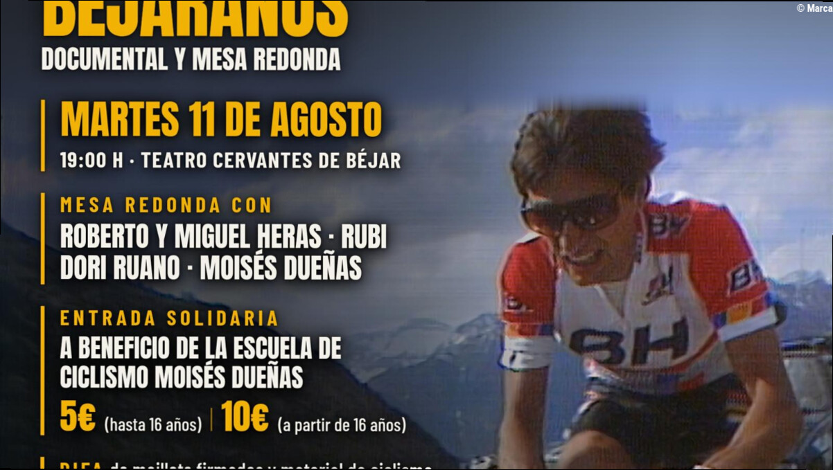 Béjar cita a sus grandes nombres del ciclismo en una velada solidaria con Heras, Ruano y Dueñas