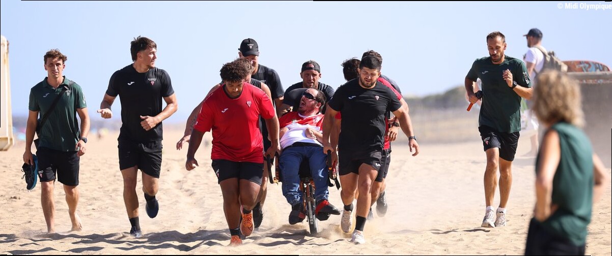 Pro D2. Biarritz - "Ils nous donnent des leçons de courage et d'abnégation" : quand le BO partage une matinée d'efforts avec 
