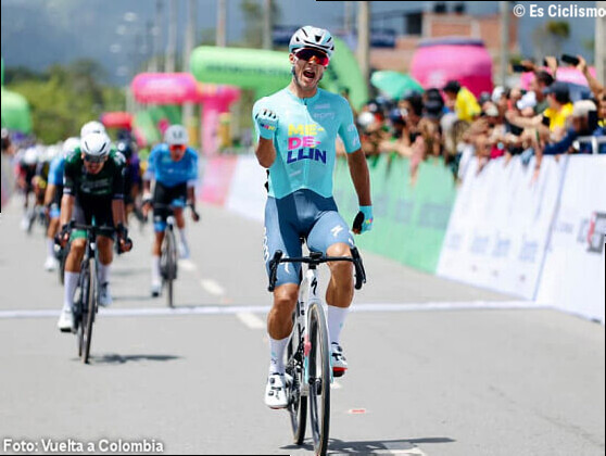 Wilmar Paredes impone su potencia en Pitalito y estrena el liderato de la Vuelta a Colombia 2026