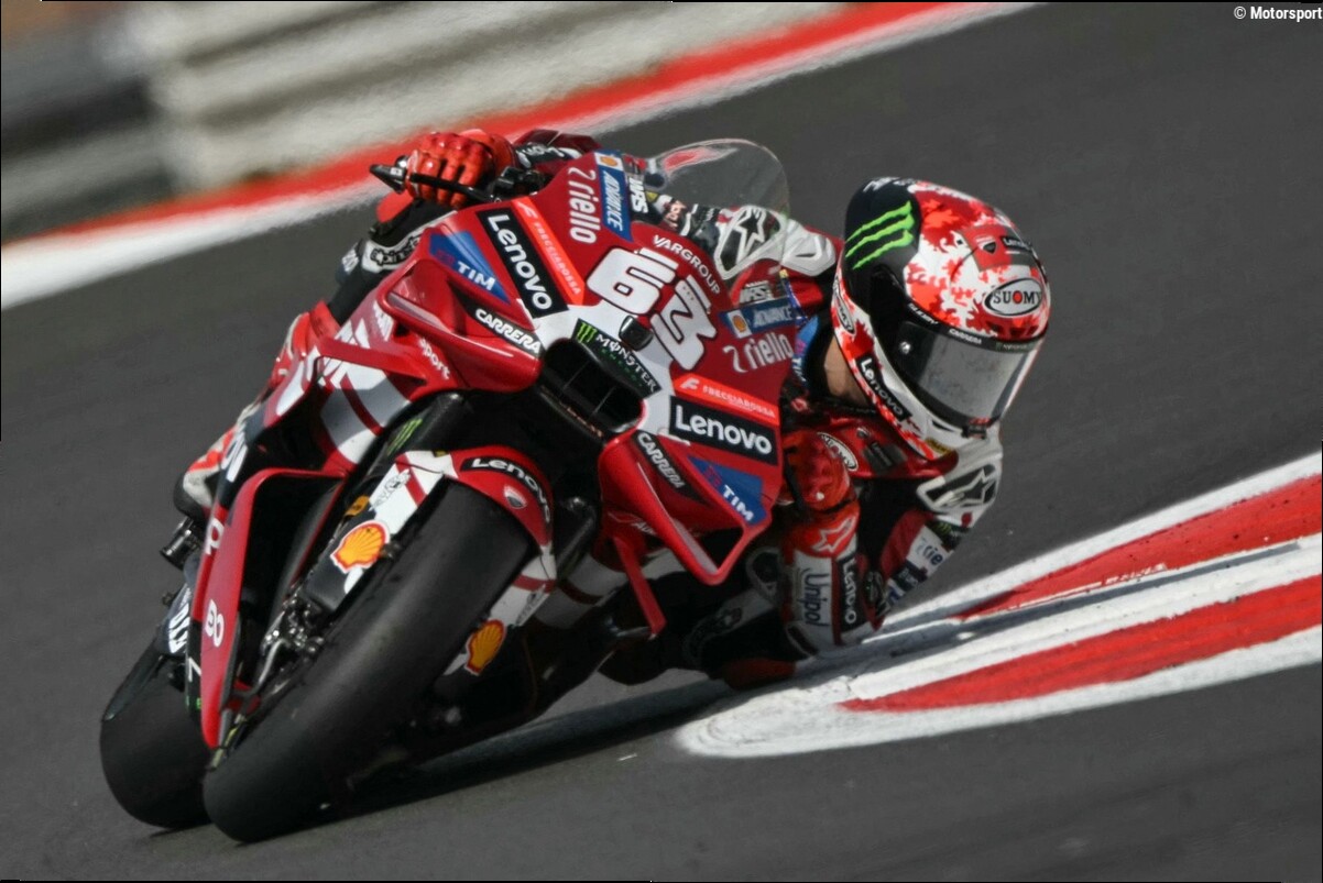 Bagnaia stupéfait par la dégradation : "J'ai fait les derniers tours sans poser le genou"