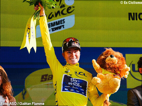 Tour de Francia Femenino: Demi Vollering: "Nunca habÃ­a ganado con el maillot amarillo"