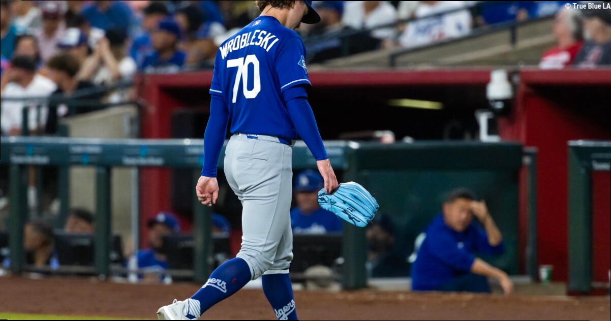 Justin Wrobleski, Dodgers offense continue struggles in another loss