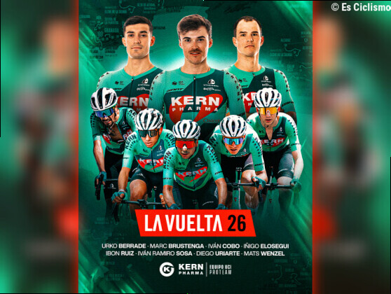 Kern Pharma anuncia sus ocho ciclistas para la Vuelta a EspaÃ±a