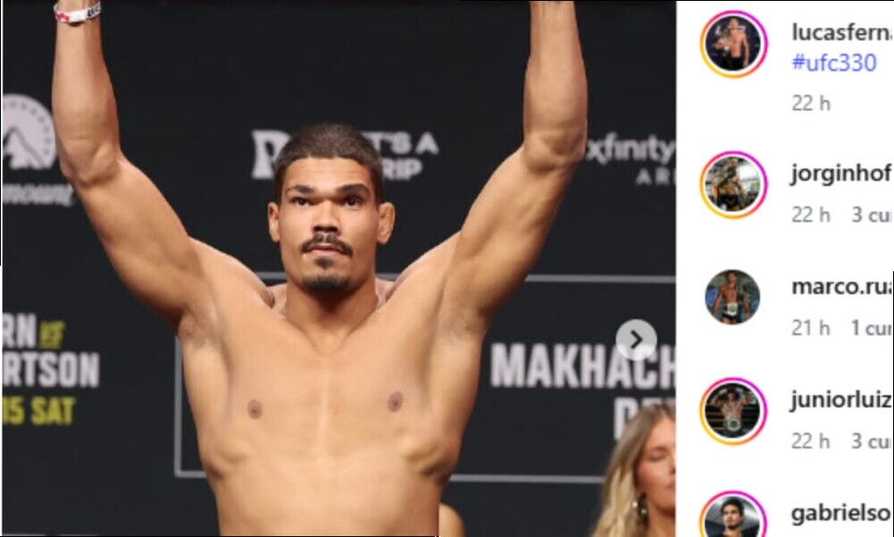 Estreante, Lucas Fernando nocauteia Rafael Bipolar em duelo de brasileiros no UFC 330