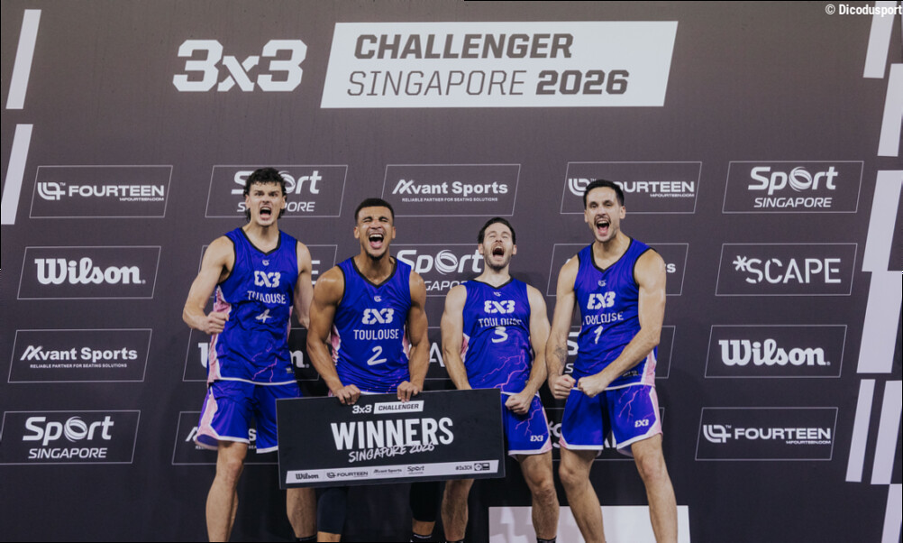 L'équipe 3×3 Toulouse remporte son premier Challenger de la saison à Singapour