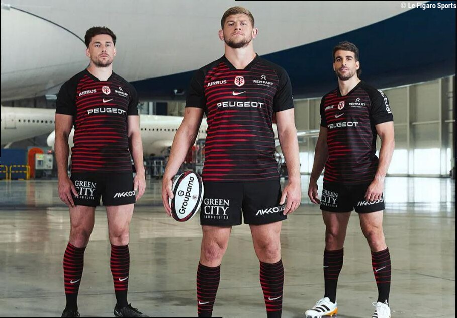 Top 14 : le Stade Toulousain dévoile son nouveau maillot qui met en avant «l'héritage aéronautique» de sa ville