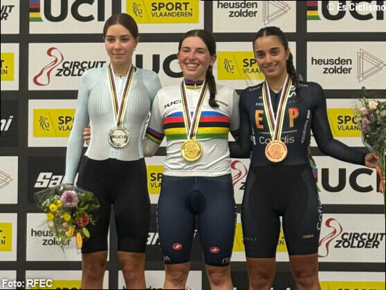 Adriana Vargas conquista el bronce en la EliminaciÃ³n del Mundial JÃºnior de Pista