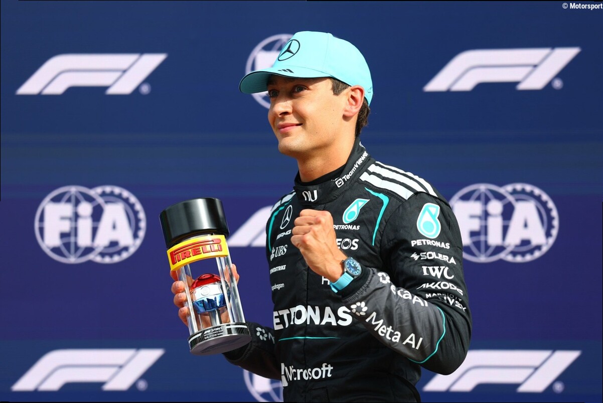Russell vuelve a sonreír tras el parón: "No me he olvidado de pilotar"