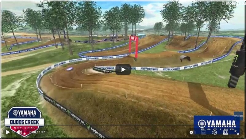 MOTOCROSS US – Budds Creek, l'animation vidéo de la piste et la présentation