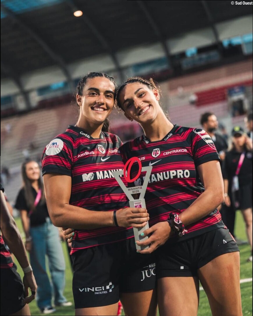 Avec Toulouse, les sœurs Trégouët remportent la première étape du championnat de France de rugby à 7