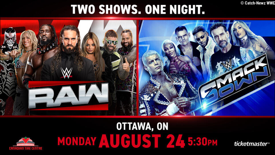WWE : Les shows du 24 au 30 août 2026
