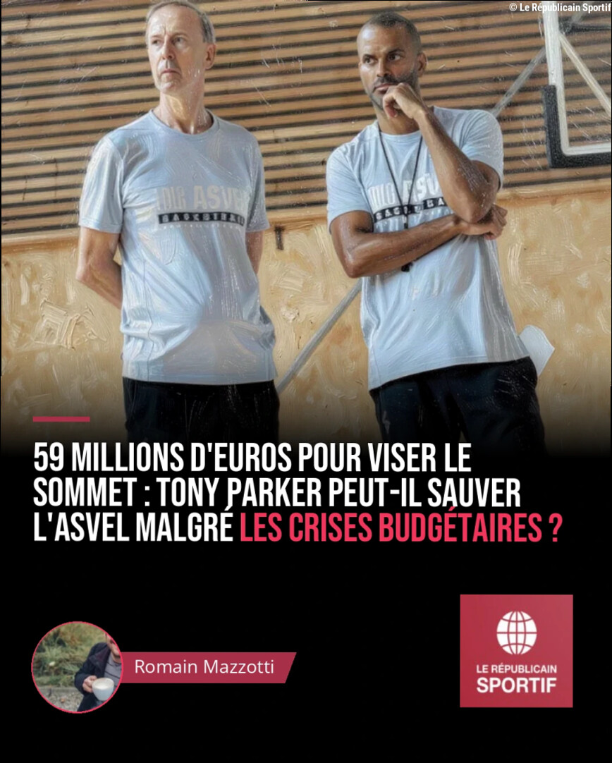 Basket-ball : Tony Parker et l'Asvel visent le sommet avec un budget de 59 millions d'euros
