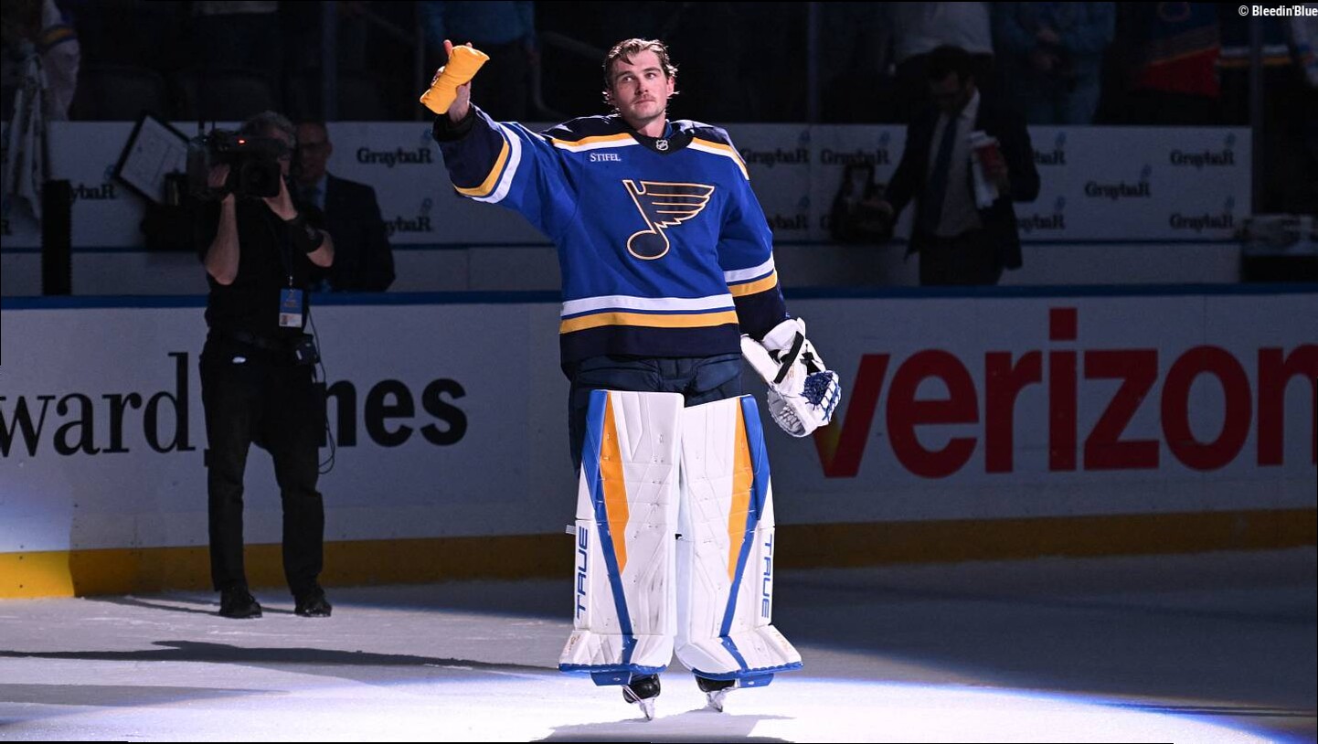 Joel Hofer nearly saved the Blues last season, and he may need to do it again