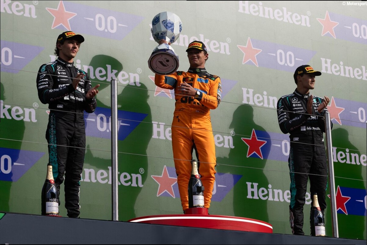 Norris contradice a Mercedes: "Son el equipo a batir; estoy haciendo mejor trabajo que todos"