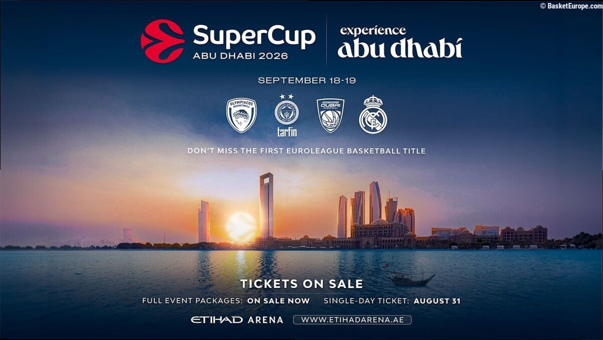 La première SuperCoupe de l'EuroLeague à Abou Dhabi