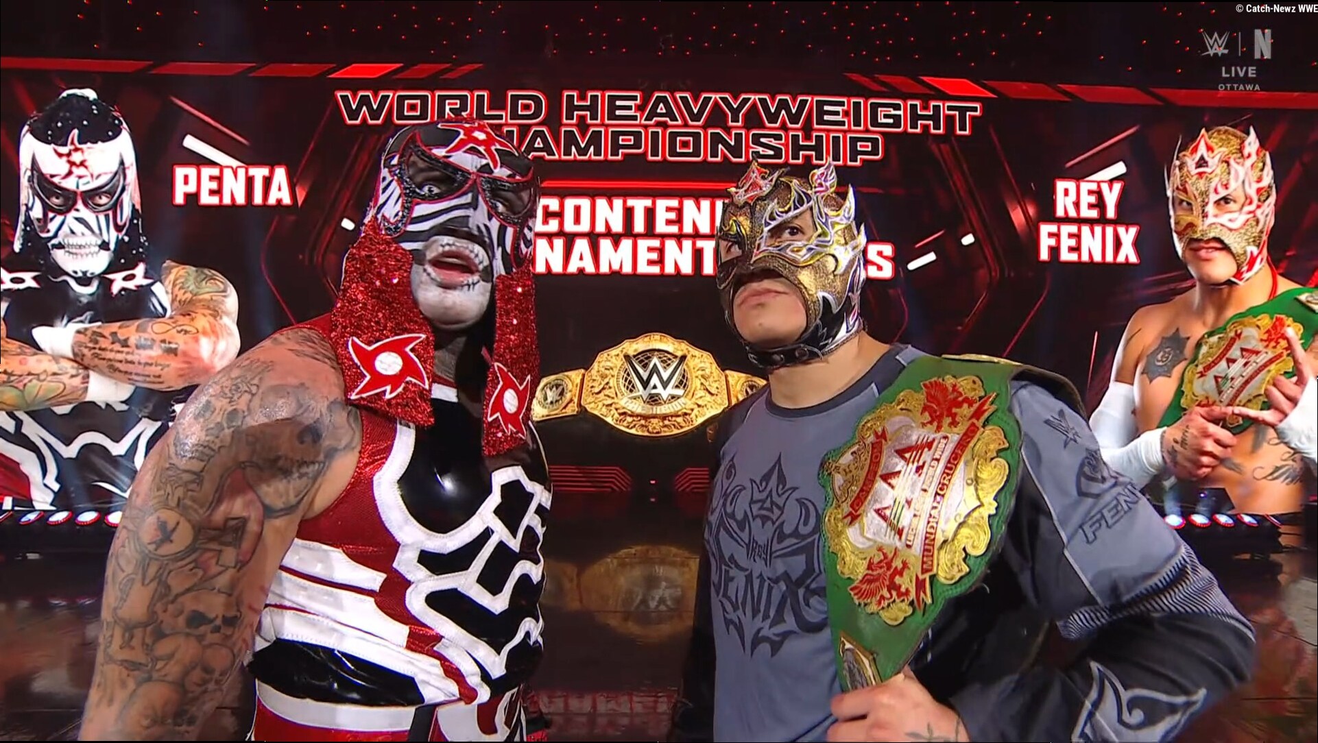 Quelques matchs entre Penta et Rey Fenix avant WWE RAW