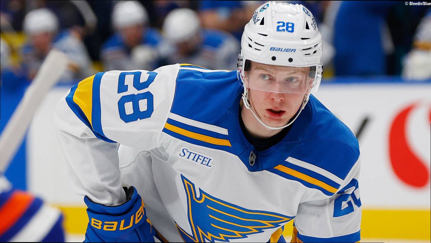 Blues' forward depth has complicated Otto Stenberg's NHL timeline