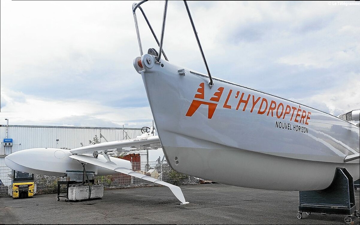 L'Hydroptère : restauré à Nantes, bientôt basé à Lorient
