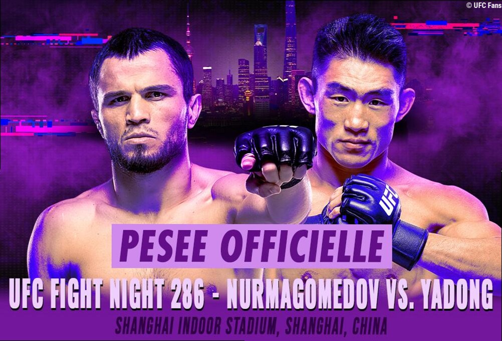 UFC Fight Night 286 - La pesée : résultats, vidéos, faceoffs | Shanghai