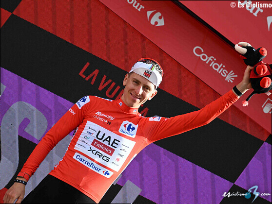 Vuelta a EspaÃ±a: Tadej Pogacar: "Me he salvado de una caÃ­da, estoy contento"