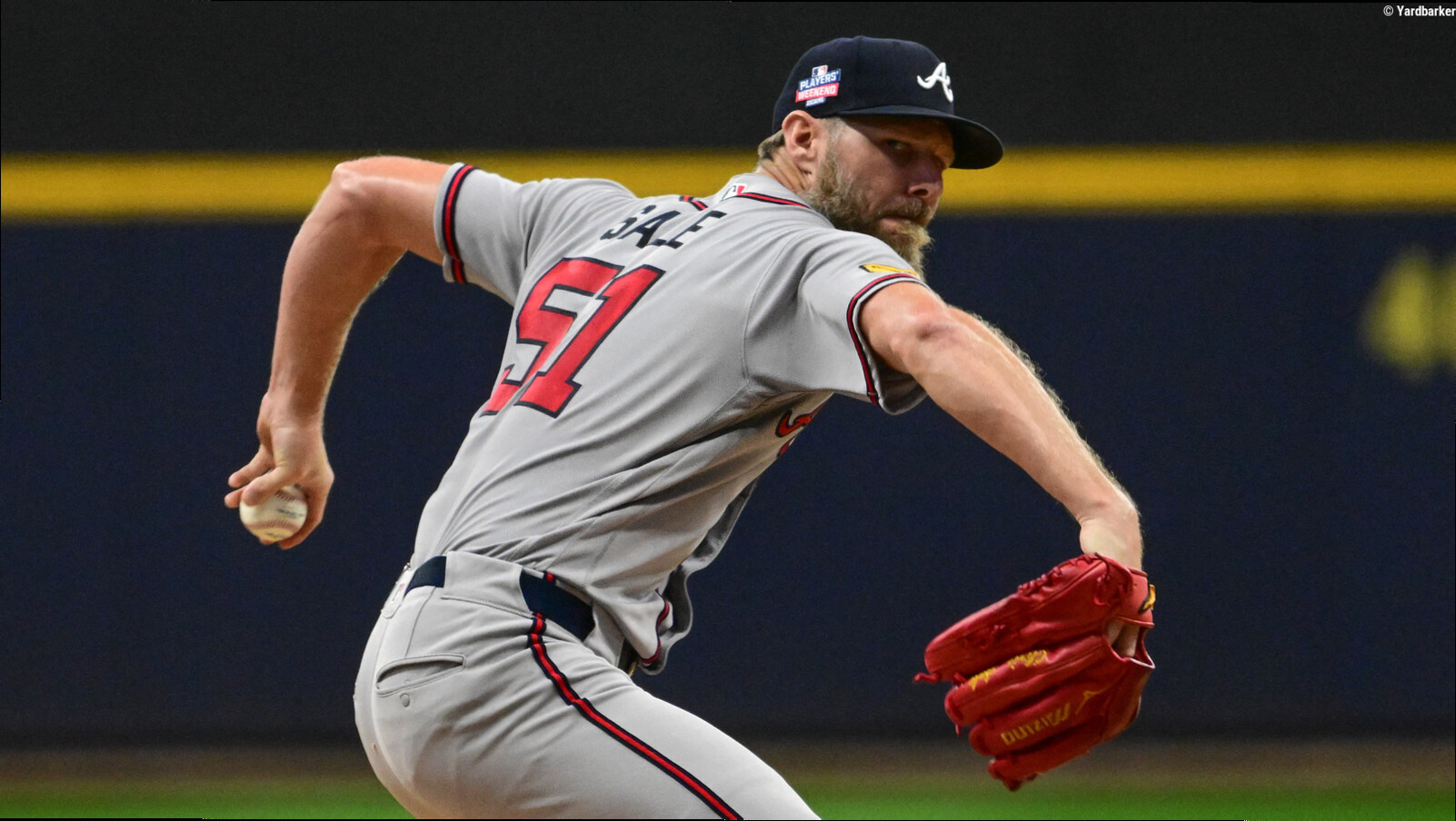 Chris Sale delivers complete-game shutout in Braves' sweep of Dodgers