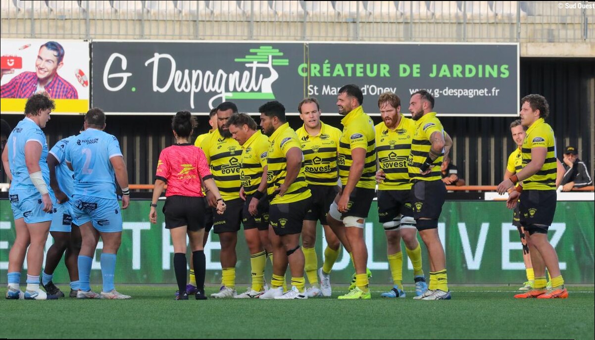 Stade Montois. « Ça va être un bon test » : le pack jaune et noir passe au révélateur albigeois