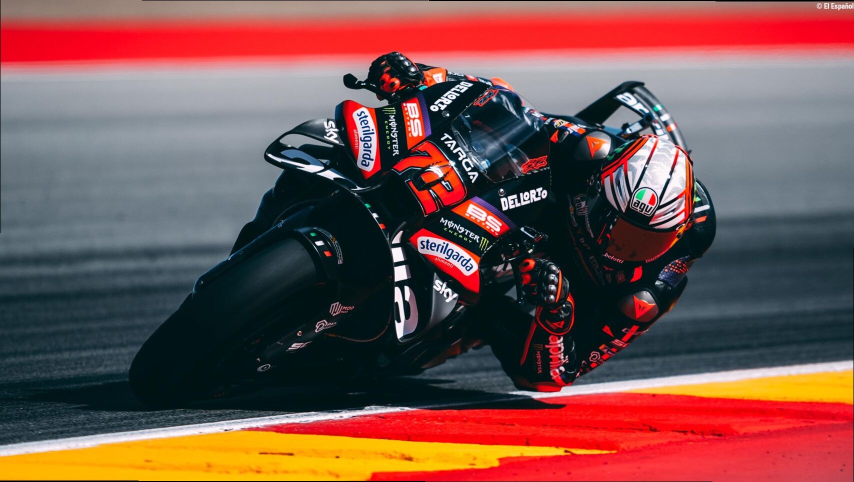 Marco Bezzecchi gana el primer asalto a Marc Márquez en MotorLand Aragón: pole de récord para el italiano