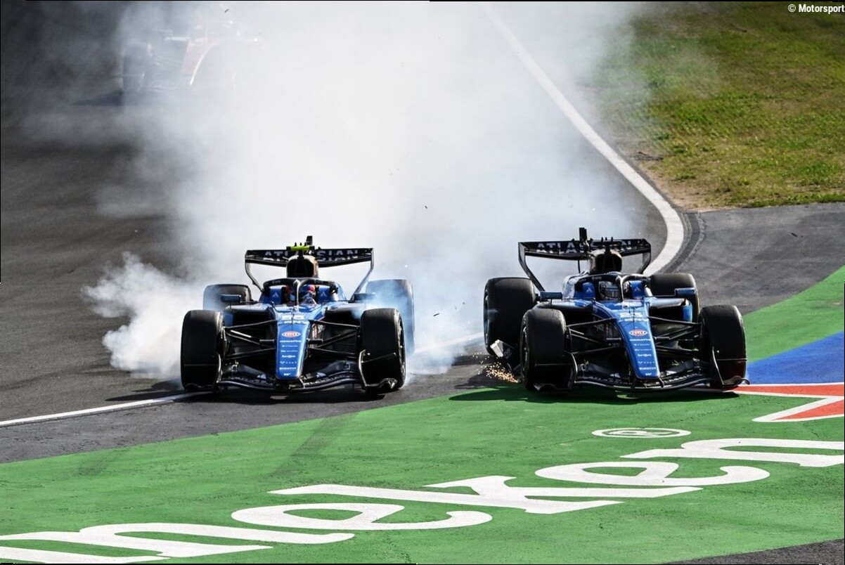 En Williams asumen su parte de culpa por el choque de Sainz y Albon en Zandvoort