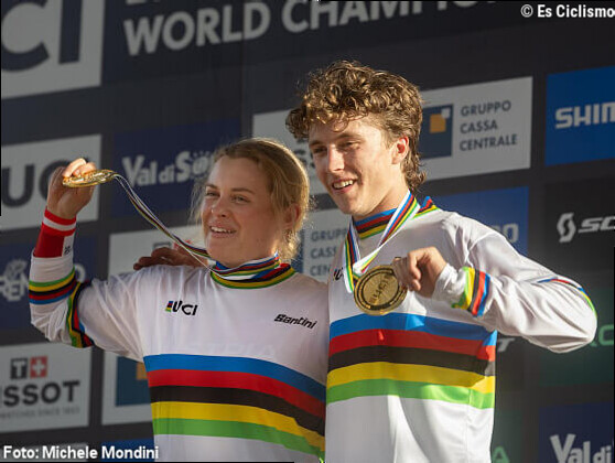 Jackson Goldstone y Valentina HÃ¶ll revalidan sus tÃ­tulos mundiales de descenso en Val di Sole