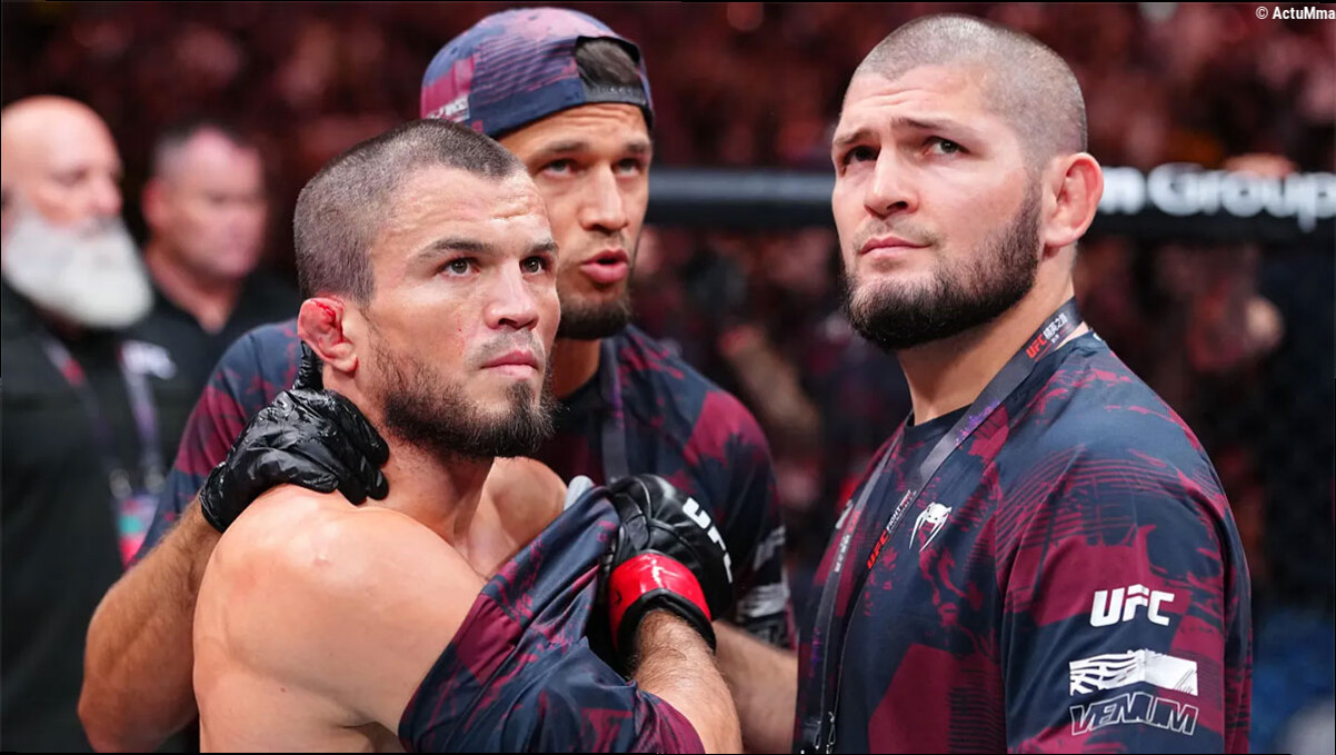 Umar Nurmagomedov réagit après sa lourde défaite par K.-O. à l'UFC Shanghai