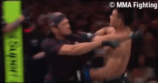 UFC Shanghai video: Song Yadong collides with Usman Nurmagomedov after insane knockout over Umar Nurmagomedov