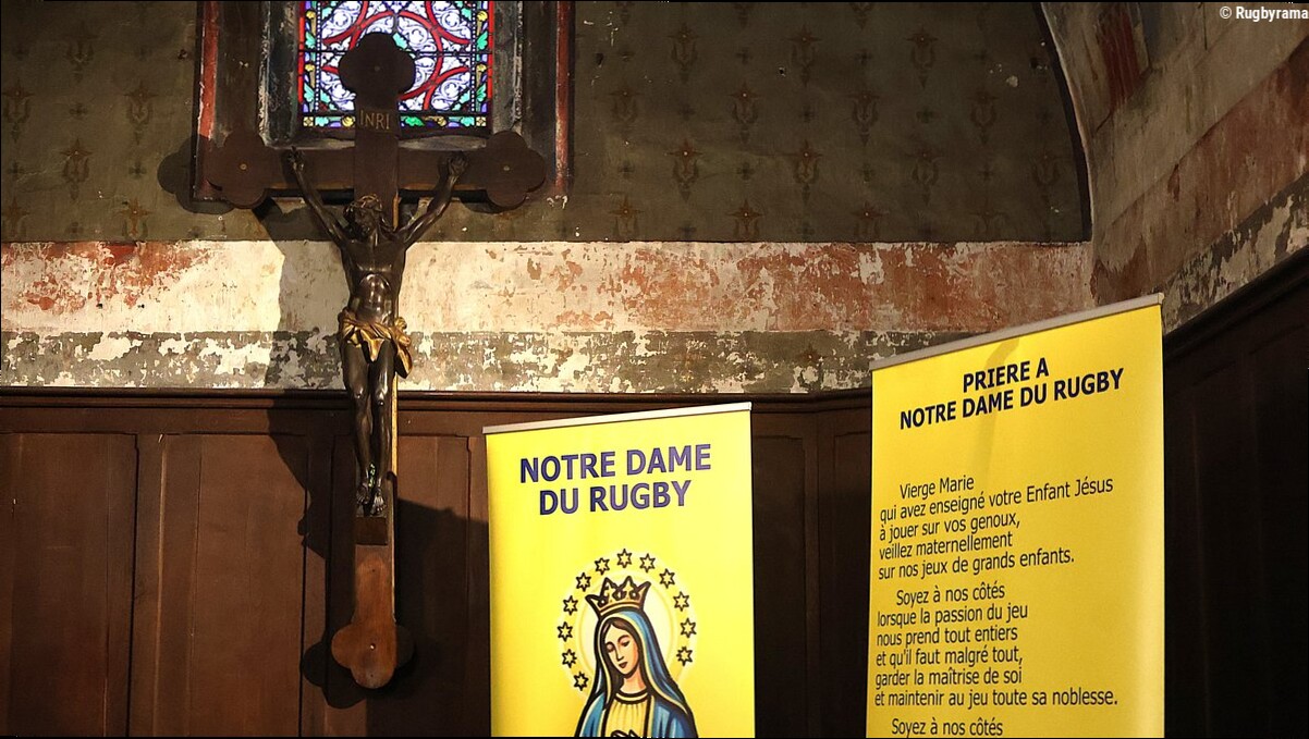 Top 14 - À Clermont, une chapelle consacrée au rugby : "Le but est de donner des ondes positives aux supporters"