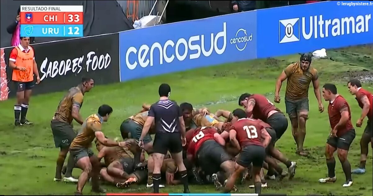Trois cartons rouges et une grave blessure suspectée : Chile XV-Uruguay XV bascule dès la reprise de l'Americas Rugby Champio