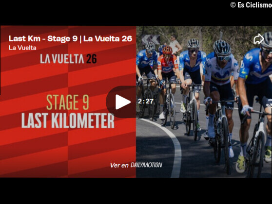 VÃ­deo del Ãºltimo kilÃ³metro de la 9Âª etapa de la Vuelta a EspaÃ±a. Mas vs. Onley