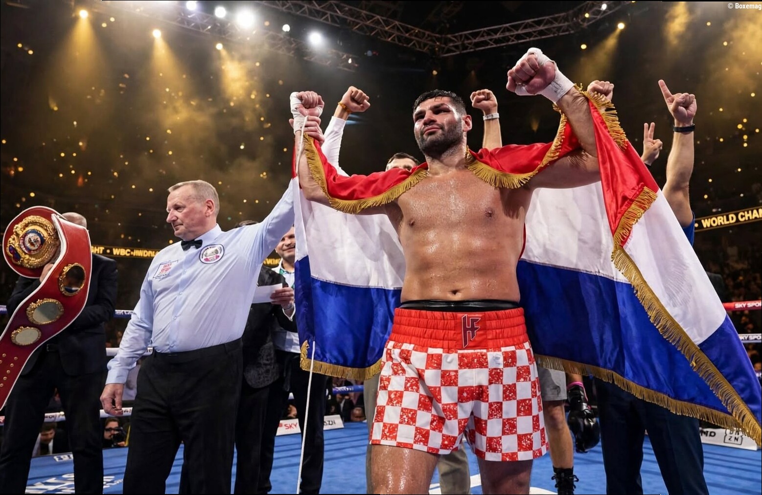 Filip Hrgovic révèle qui il veut affronter maintenant qu'il est champion du monde