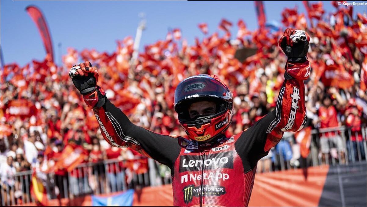Márquez vuelve a rugir en el Mundial con otra exhibición bestial en Aragón