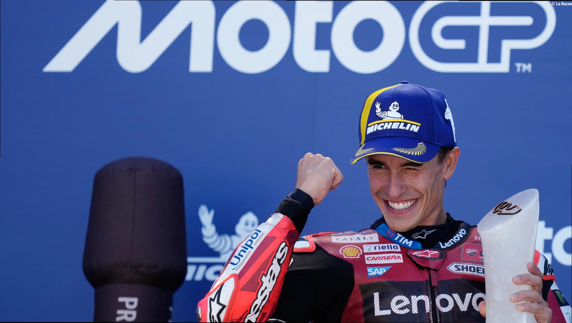 Marc Márquez: "A 300 km/h, a un dedo de la otra moto, no piensas ni en tu madre, ni en tu padre, ni en tu novia, ni en tu per