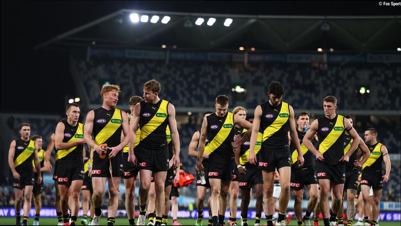 'Embarrassment': Tigers respond to Mad Monday clip with denial players were mocking alleged Swans sexual assault