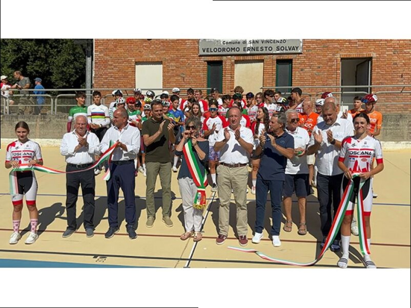 SAN VINCENZO. TAGLIO DEL NASTRO PER IL RINNOVATO VELODROMO DI SAN CARLO