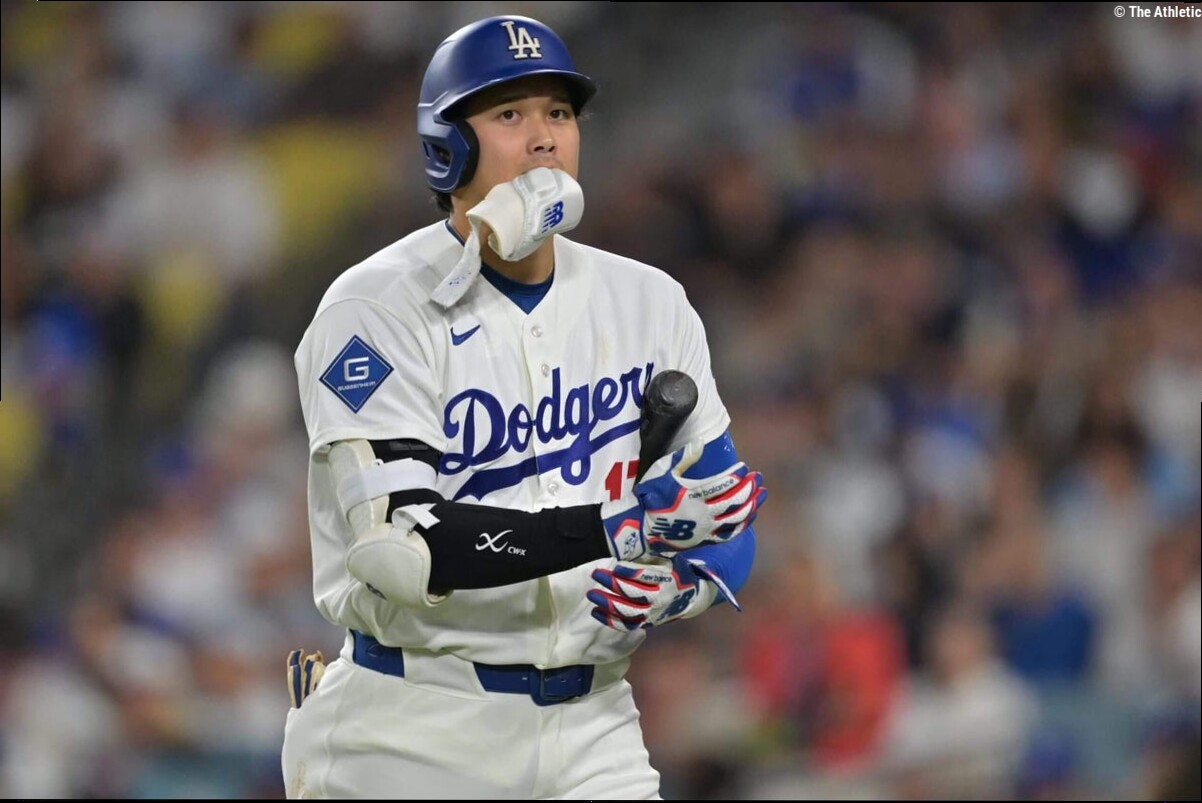 Shohei Ohtani is not healthy. How long will the Dodgers let him play through it?
