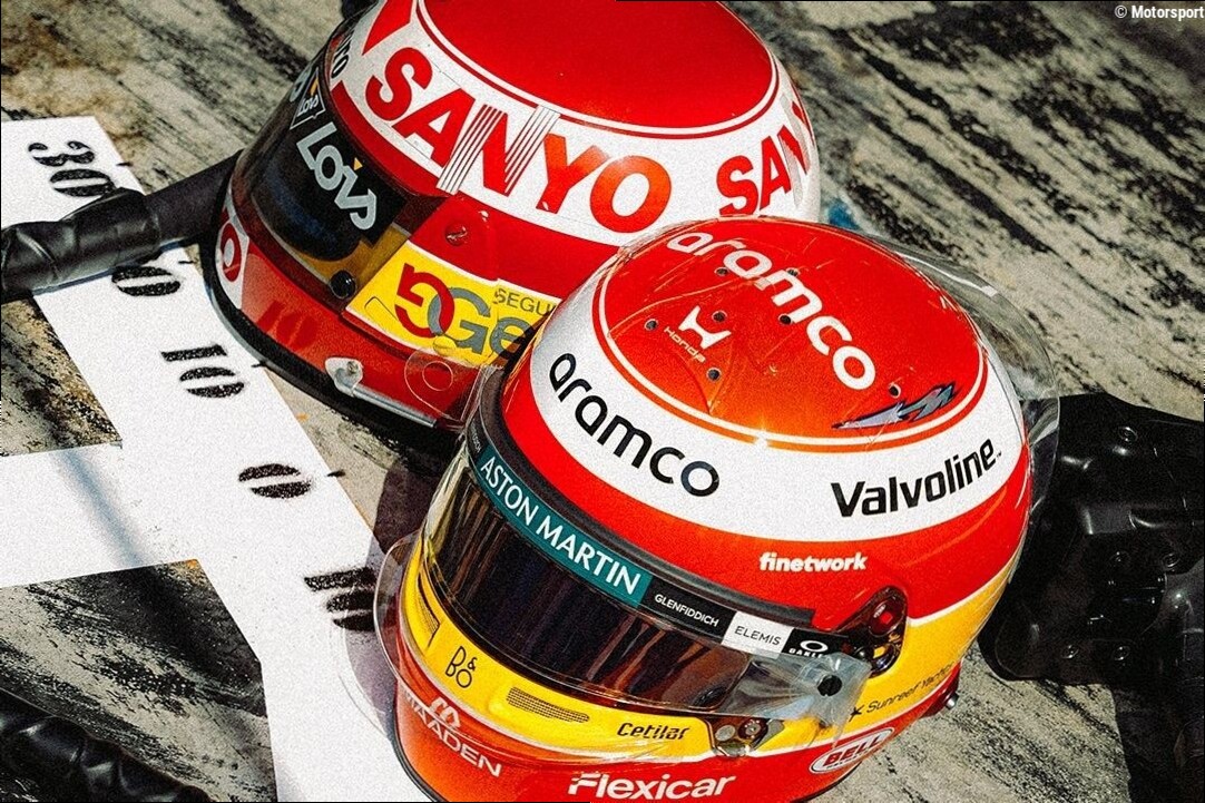 Fernando Alonso correrá con un casco especial en Monza en honor a Adrián Campos