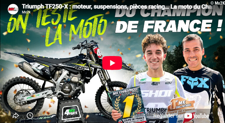 Vidéo : l'essai de la Triumph TF250-X de Nicolas Duhamel