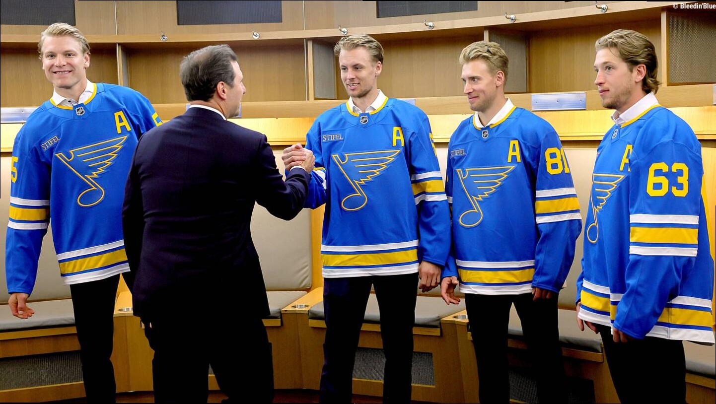 The St. Louis Blues new leadership group has two notable members