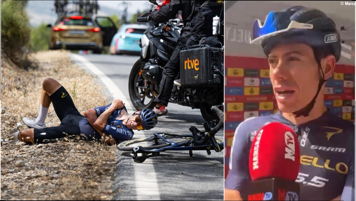De la Cruz, tras su accidente viral: "Sé lo que pasó y sé por qué tuve esa reacción"